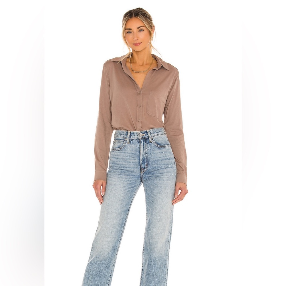 Bobi Lightweight Jersey Button Up In Java - image 4